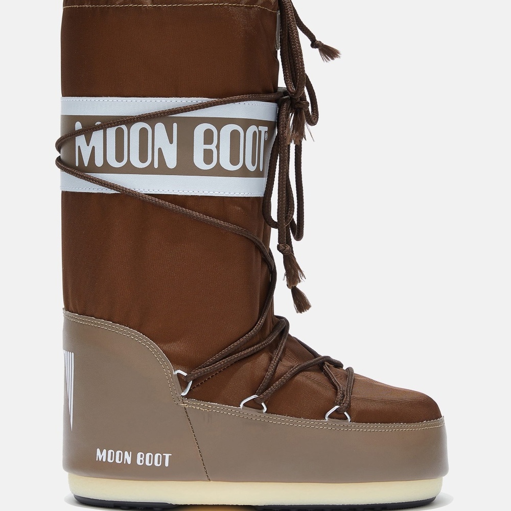 Moon Boots Icon Brown Nylon Boots